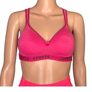 Jennifer Pink Racerback Sports Bra 34C